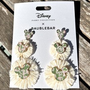Disney Parks Collection Raffia gold Baublebar earrings
